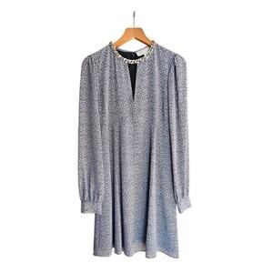 Michael Kors Black & White Pattern Dress Work Office Chic Career Dress